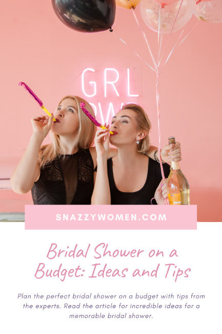 Bridal Shower on a Budget- Ideas and Tips Pin