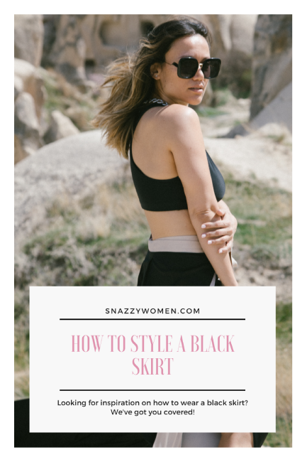 How to Style a Black Skirt Pin