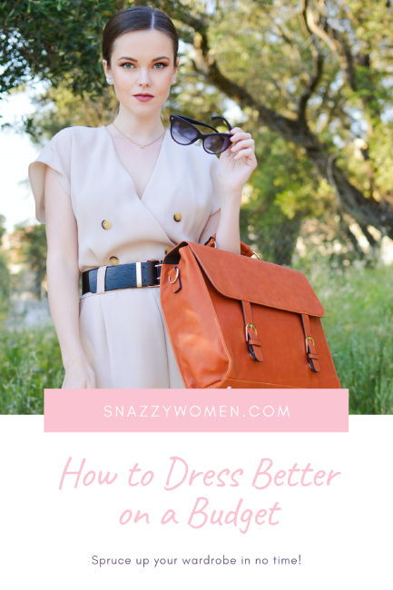 How to Dress Better on a Budget Pin