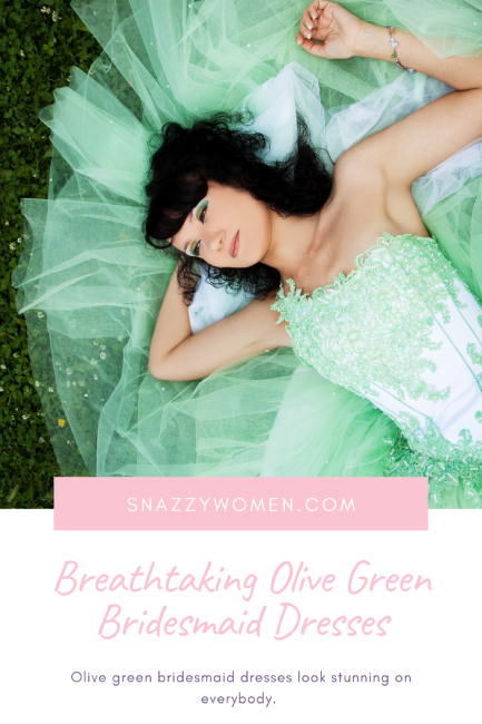 Olive Green Bridesmaid Dresses Pin
