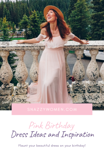 Pink Birthday Dress Pin