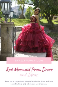 Red Mermaid Prom Dress