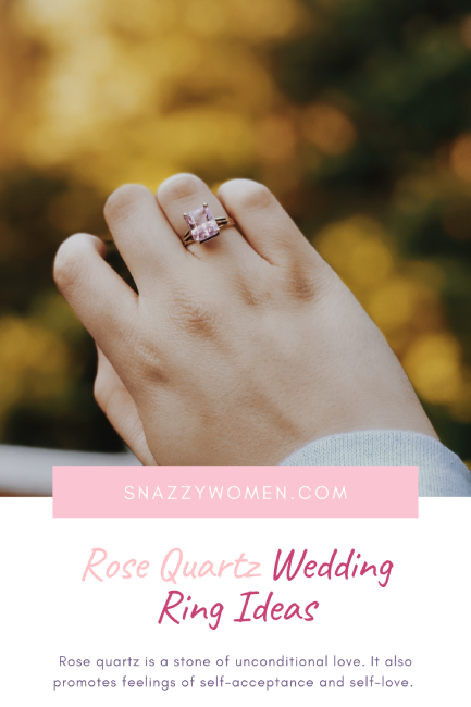 Rose Quartz Wedding Ring