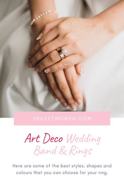 Art Deco Wedding Band and Rings Pin