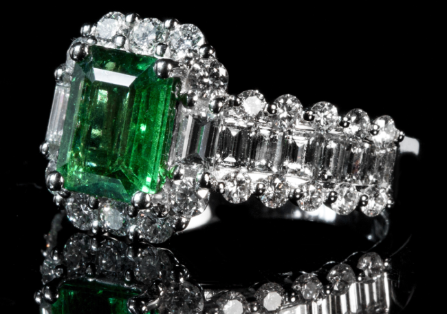 Emerald Eternity Band and Rings