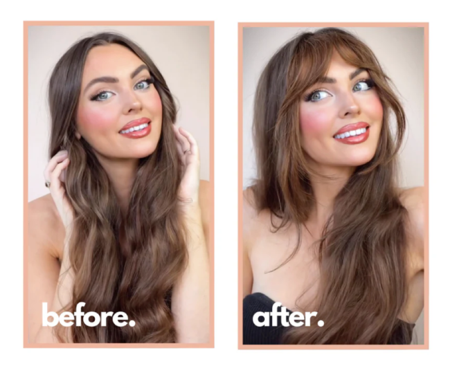 Before and After Bangs