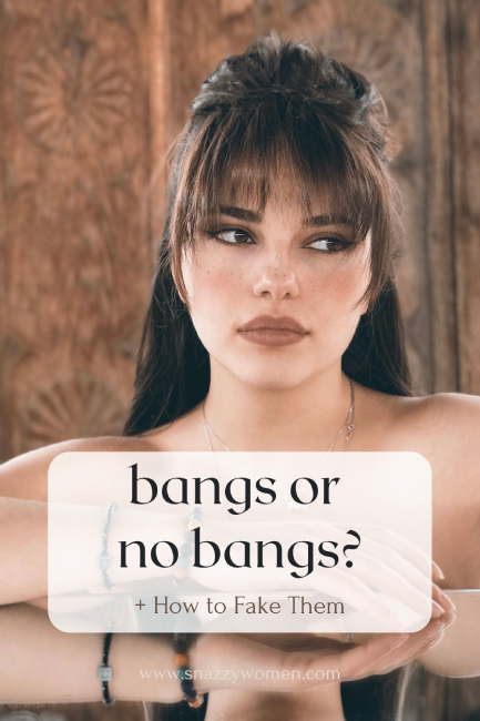 How to fake bangs